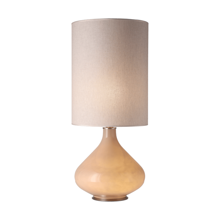 Lampada da tavolo Flavia con base beige, Milano Tostado L Flavia Lamps