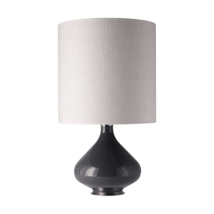 Lampada da tavolo Flavia con base grigia - Babel Beige M - Flavia Lamps