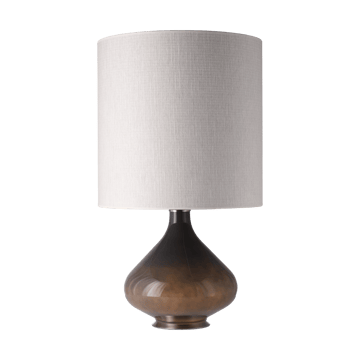 Lampada da tavolo Flavia con base grigia - Babel Beige M - Flavia Lamps