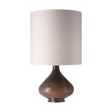 Lampada da tavolo Flavia con base grigia - Babel Beige M - Flavia Lamps