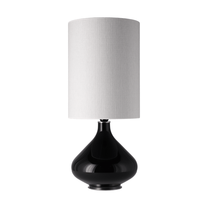 Lampada da tavolo Flavia con base nera - Babel Beige L - Flavia Lamps