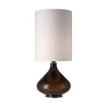 Lampada da tavolo Flavia con base nera - Babel Beige L - Flavia Lamps