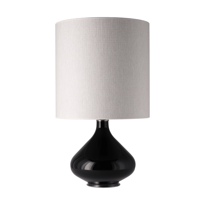 Lampada da tavolo Flavia con base nera - Babel Beige M - Flavia Lamps