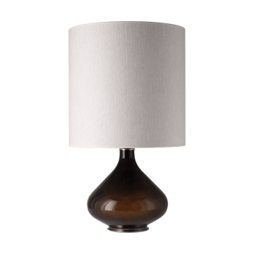 Lampada da tavolo Flavia con base nera - Babel Beige M - Flavia Lamps