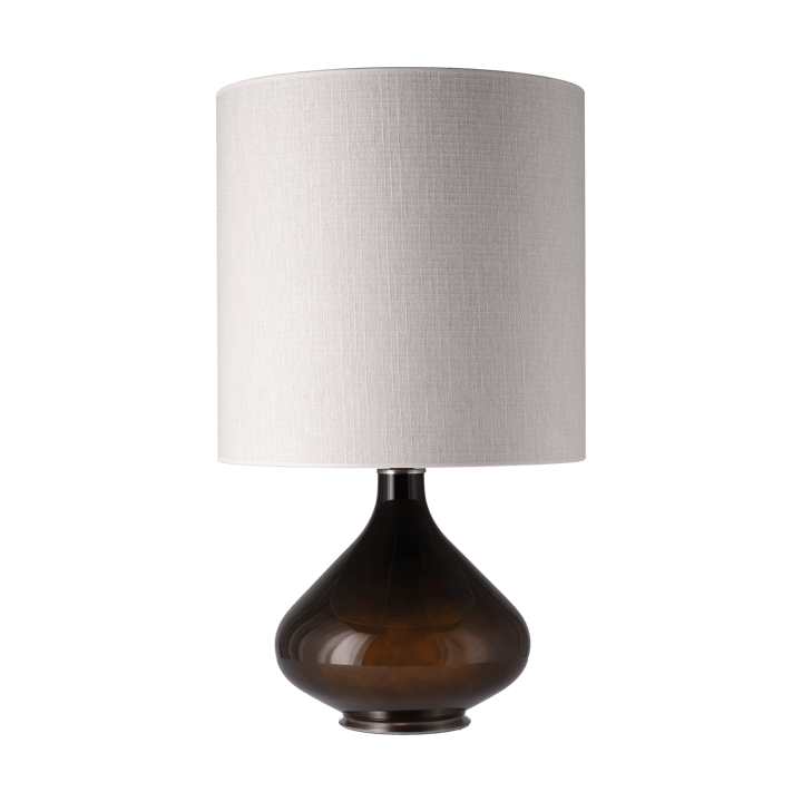 Lampada da tavolo Flavia con base nera, Babel Beige M Flavia Lamps