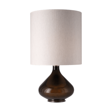 Lampada da tavolo Flavia con base nera - Babel Beige M - Flavia Lamps