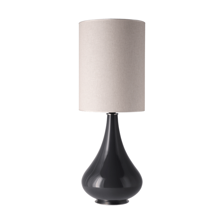 Lampada da tavolo Renata con base grigia - Milano Tostado L - Flavia Lamps