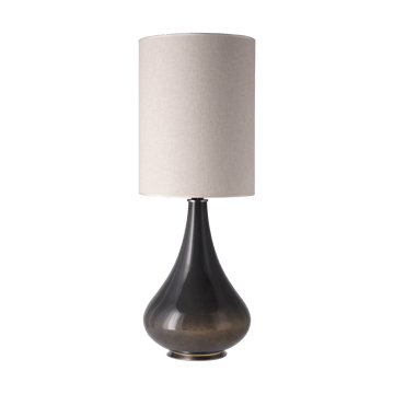 Lampada da tavolo Renata con base grigia - Milano Tostado L - Flavia Lamps