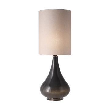 Lampada da tavolo Renata con base grigia - Milano Tostado L - Flavia Lamps