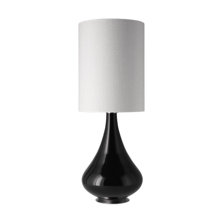 Lampada da tavolo Renata con base nera - Babel Beige L - Flavia Lamps