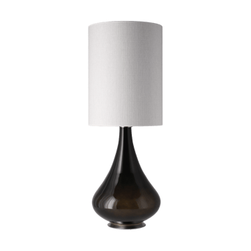 Lampada da tavolo Renata con base nera - Babel Beige L - Flavia Lamps