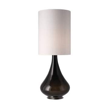 Lampada da tavolo Renata con base nera - Babel Beige L - Flavia Lamps