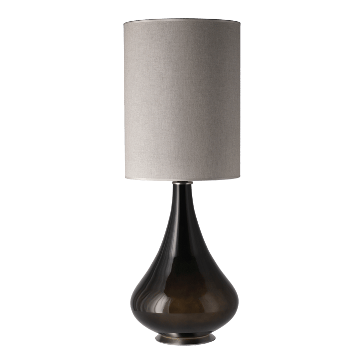 Lampada da tavolo Renata con base nera - Milano Tostado L - Flavia Lamps