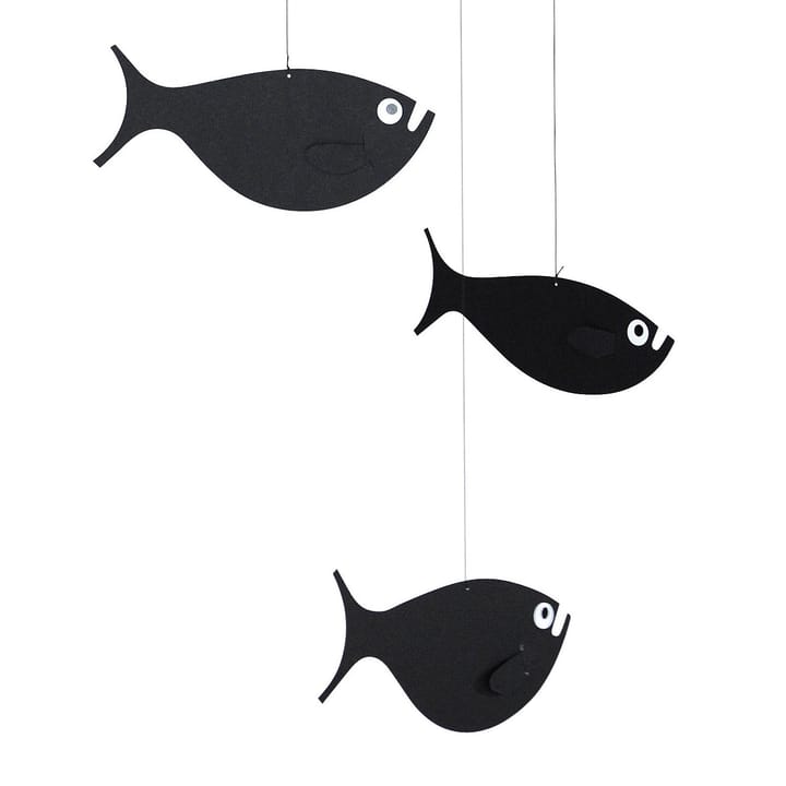 Giostrina Shoal of fish, nero Flensted Mobiles