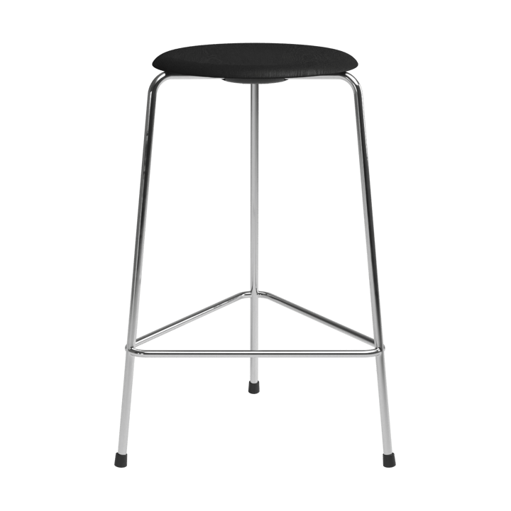 High Dot counter stool 3 gambe - Frassino nero-cromo - Fritz Hansen