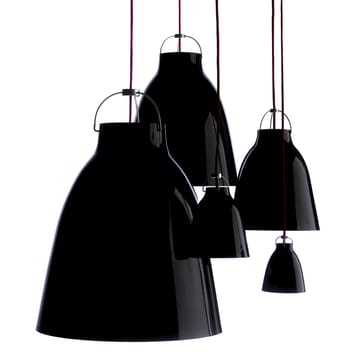 Lampadario Caravaggio 1 - nero, cavo tessile nero  - Fritz Hansen