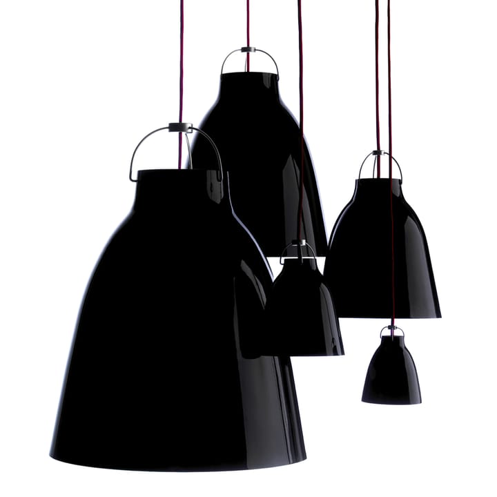 Lampadario Caravaggio 1 - nero, cavo tessile nero  - Fritz Hansen