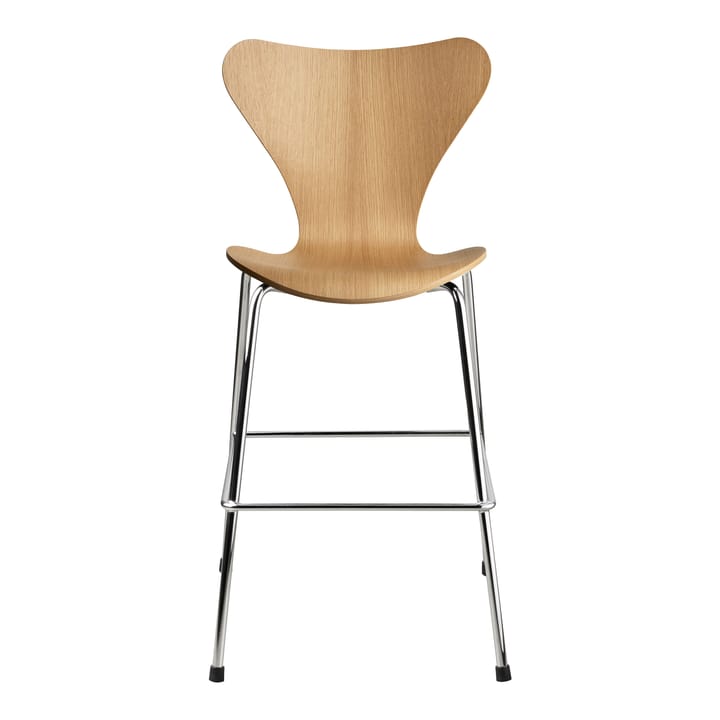 Sedia Series 7 Junior cromata 3177, Rovere Fritz Hansen