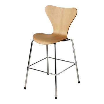 Sedia Series 7 Junior cromata 3177 - Rovere - Fritz Hansen