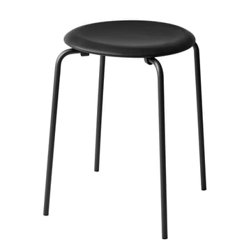 Sgabello Dot in pelle - Cowboy black - Fritz Hansen