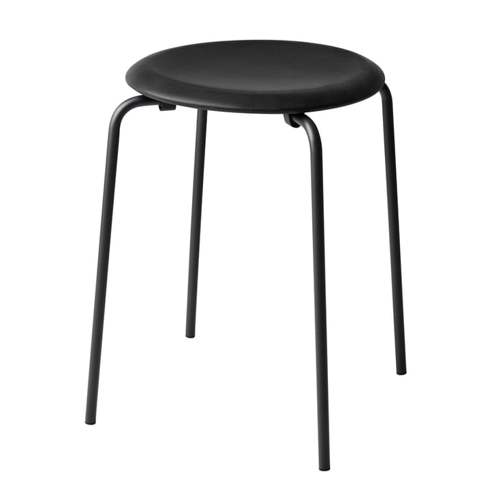 Sgabello Dot in pelle, Cowboy black Fritz Hansen