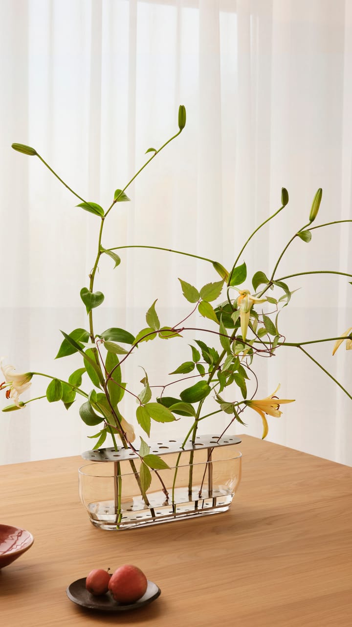 Vaso Ikebana acciaio inossidabile , Lungo Fritz Hansen