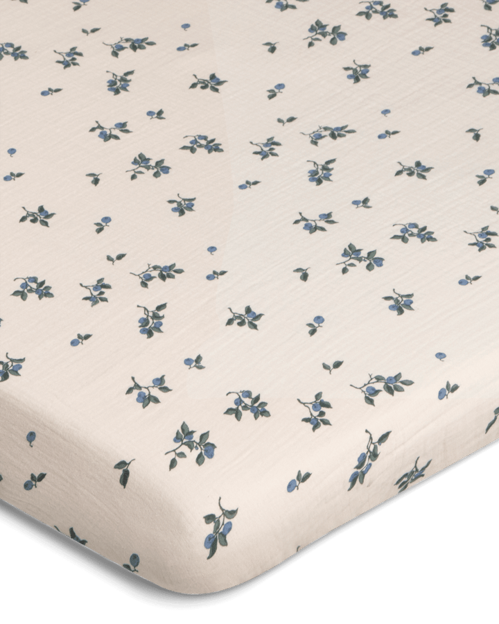 Lenzuolo con angoli Blueberry Muslin - 70x140x20 cm - Garbo&Friends