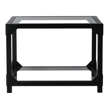 Tavolino Bleck 55x55 cm vetro - Faggio-vernice nera - Gärsnäs