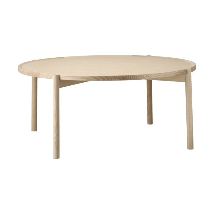 Tavolino da salotto Elna - Frassino-bianco-Ø90 cm - Gärsnäs