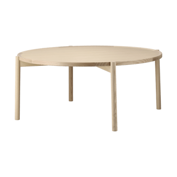 Tavolino da salotto Elna - Frassino-bianco-Ø90 cm - Gärsnäs