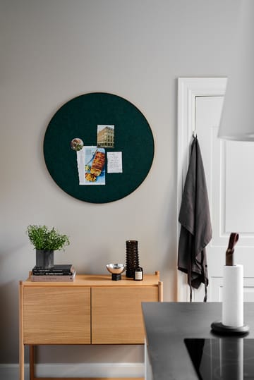 Bacheca Retell, Ø 80 cm - Verde, ottone - Gejst