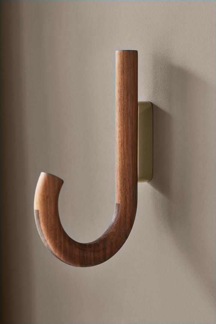 Gancio Hook, 19 cm - Noce, ottone - Gejst