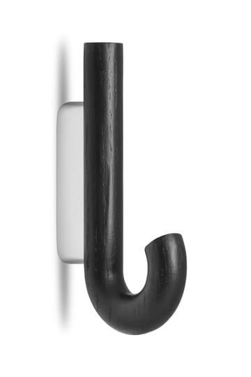 Gancio Hook mini, 13,3 cm - Rovere nero, cromo - Gejst