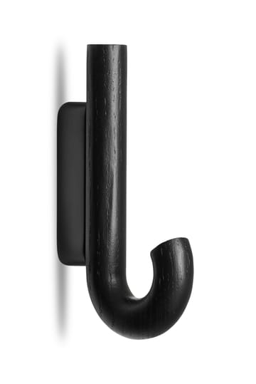 Gancio Hook mini, 13,3 cm - Rovere nero, nero - Gejst