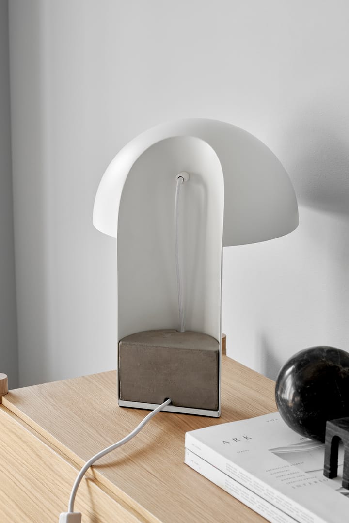 Lampada da tavolo Leery, 40 cm - Bianco - Gejst