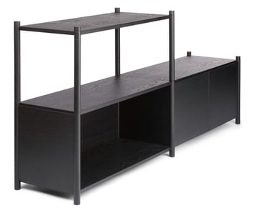 Libreria Sceene D - Rovere tinto nero - Gejst