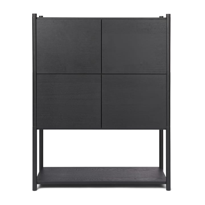 Libreria Sceene E - Rovere tinto nero - Gejst