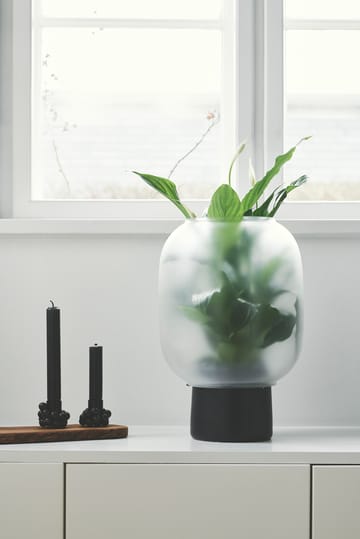 Vaso da fiori con vetro satinato Nebl Ø 26 cm - Nero - Gejst