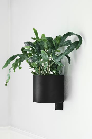 Vaso da fiori Kollage Ø 14 cm - Nero-rovere - Gejst