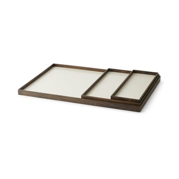 Vassoio Frame grande 35,5x50,6 cm - Rovere affumicato, beige - Gejst