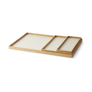 Vassoio Frame grande 35,5x50,6 cm - Rovere, beige - Gejst