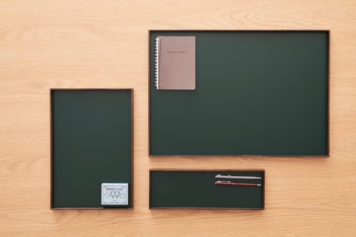 Vassoio Frame medio 23,2x34 cm - Rovere affumicato, verde - Gejst