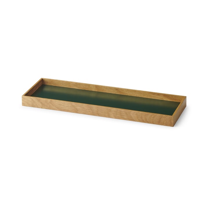 Vassoio Frame piccolo 11,1x32,4 cm, Rovere, verde Gejst