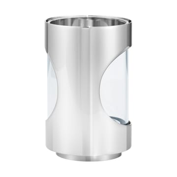 Lanterna Chrome contours hurricane 12 cm - Acciaio inossidabile - Georg Jensen