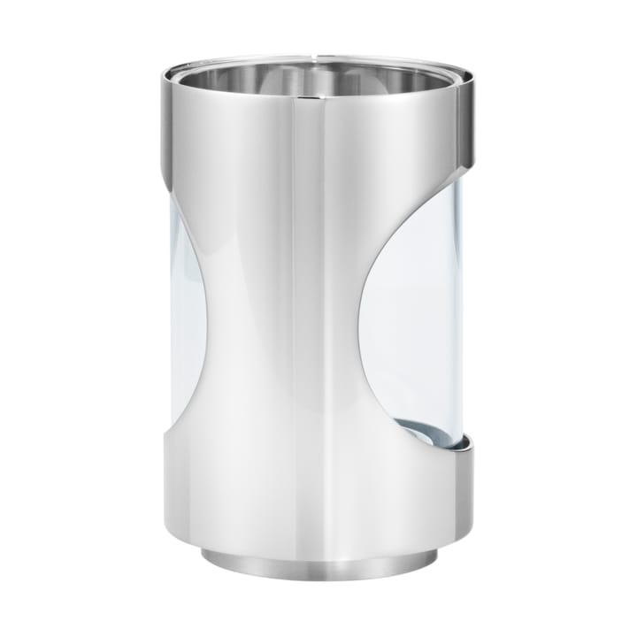 Lanterna Chrome contours hurricane 12 cm, Acciaio inossidabile Georg Jensen