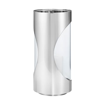 Lanterna Chrome contours hurricane 22 cm - Acciaio inossidabile - Georg Jensen