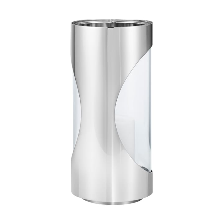 Lanterna Chrome contours hurricane 22 cm, Acciaio inossidabile Georg Jensen