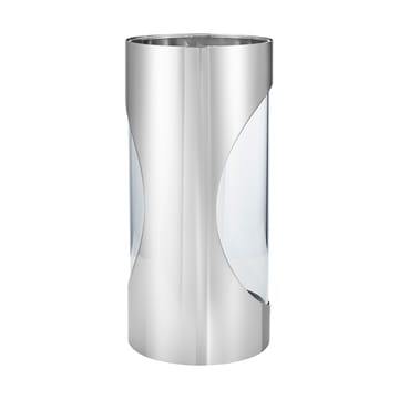 Lanterna Chrome contours hurricane 33 cm - Acciaio inossidabile - Georg Jensen