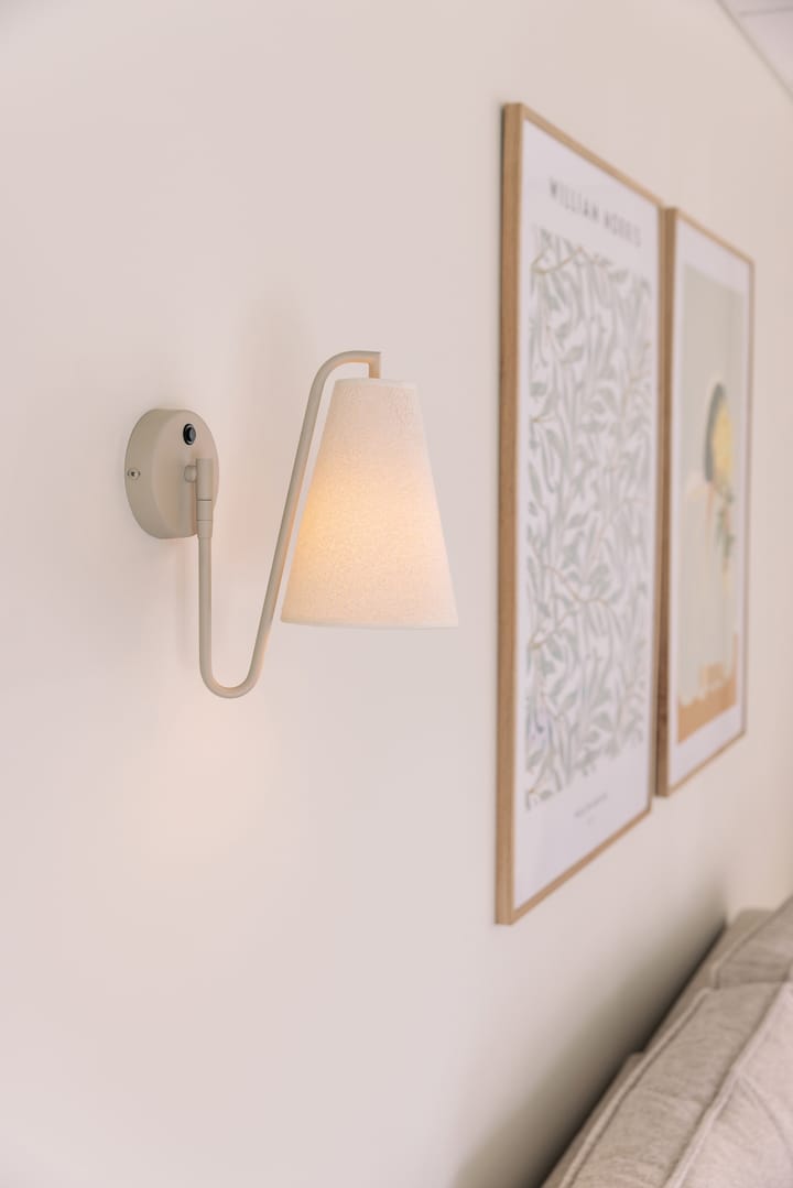 Applique Lou, Bouclé bianco-beige Globen Lighting