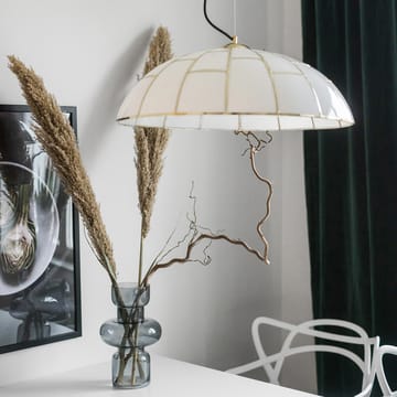 Lampada a sospensione Ombrello Ø 60 cm vetro bianco - Ottone - Globen Lighting